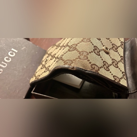 Vtg Gucci GG Ophida Trifold Wallet - Picture 10 of 16